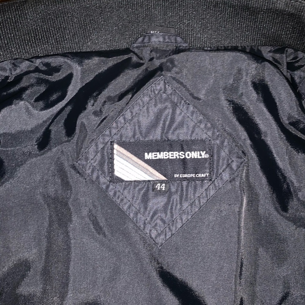 NWOT Members Only Iconic Black Racer Jacket - Picture 8 of 13